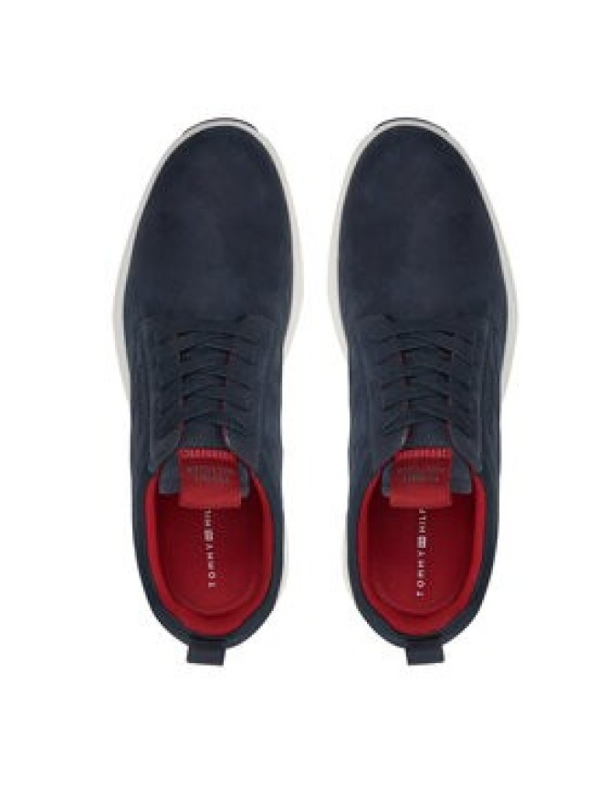 Tommy Hilfiger Sneakersy Nubuck Mix Hybrid Shoe FM0FM05092 Granatowy