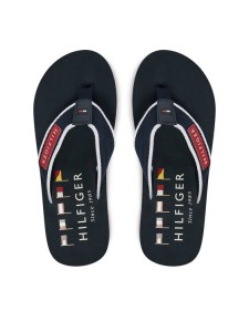 Tommy Hilfiger Japonki Patch Hilfiger Beach Sandal FM0FM05435 Granatowy