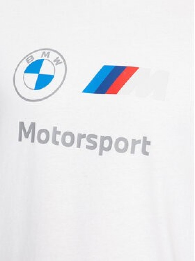 Puma T-Shirt Bmw Mms Ess Logo 621314 Biały Regular Fit