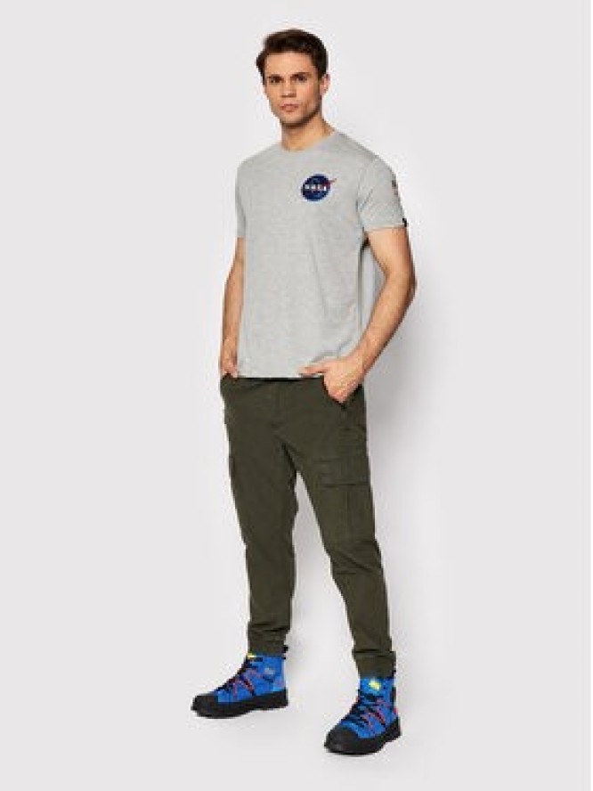 Alpha Industries T-Shirt Space Shuttle 176507 Szary Regular Fit