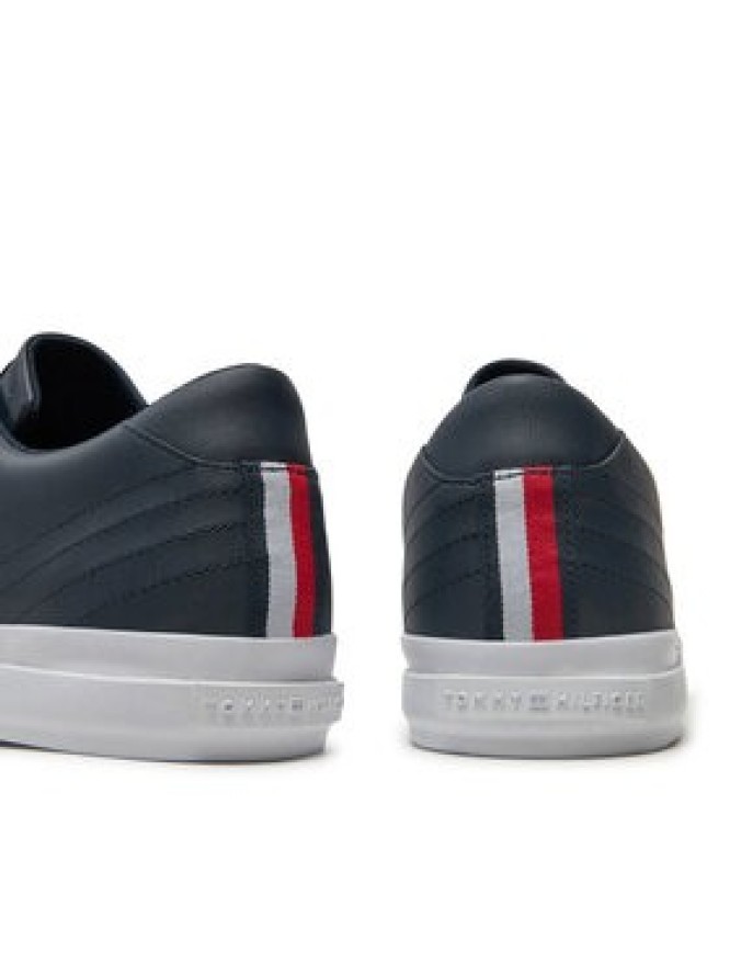 Tommy Hilfiger Sneakersy Th Hi Vulc Street Low Lth FM0FM05111 Granatowy