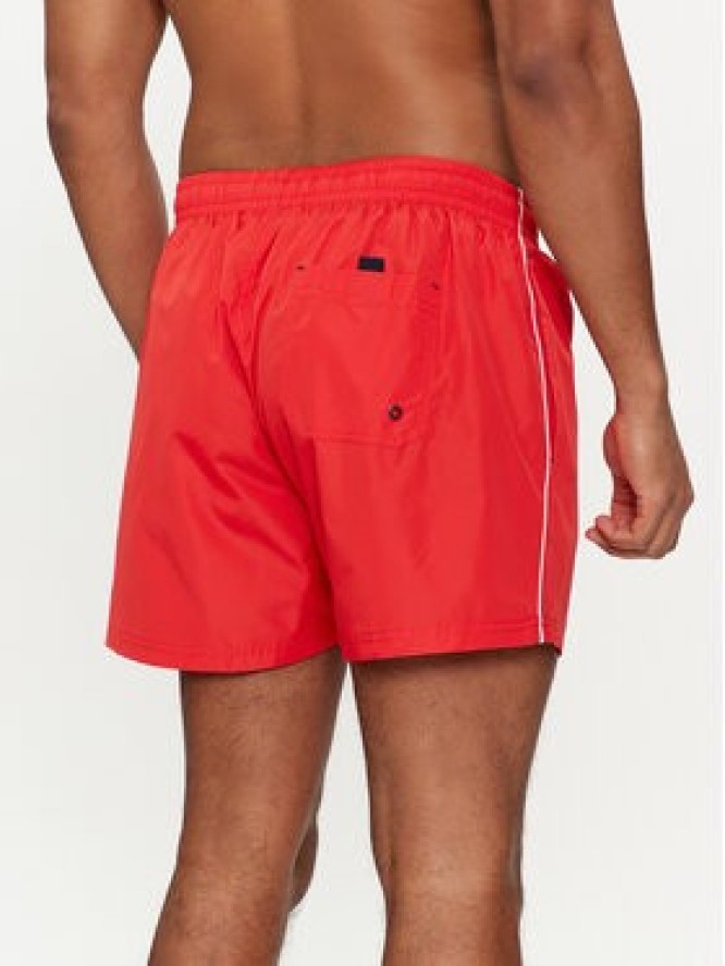 Pepe Jeans Szorty kąpielowe Logo Swimshort PMB10393 Czerwony Regular Fit