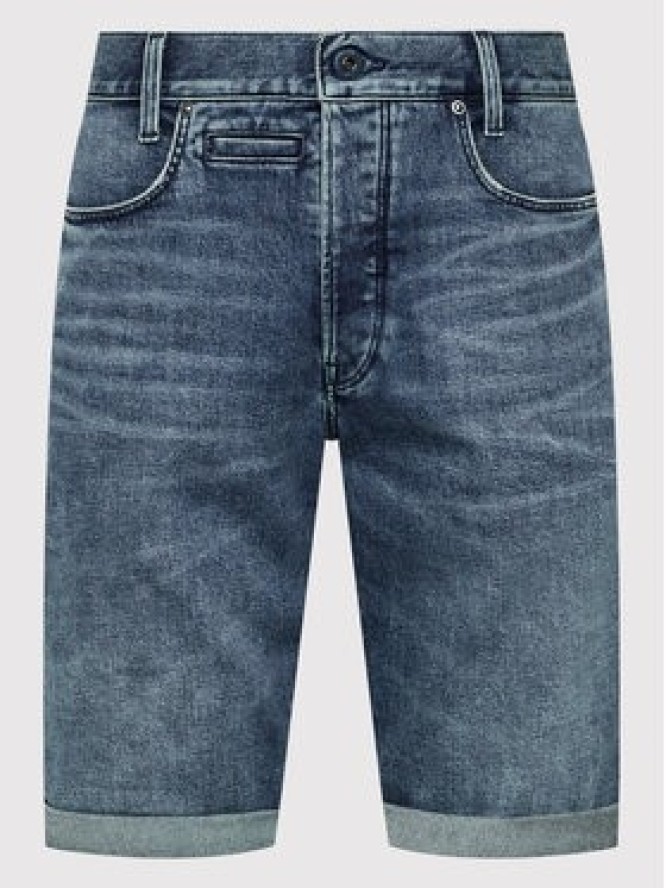 G-Star Raw Szorty jeansowe D-Staq 3D D10064-C052-C606 Niebieski Regular Fit