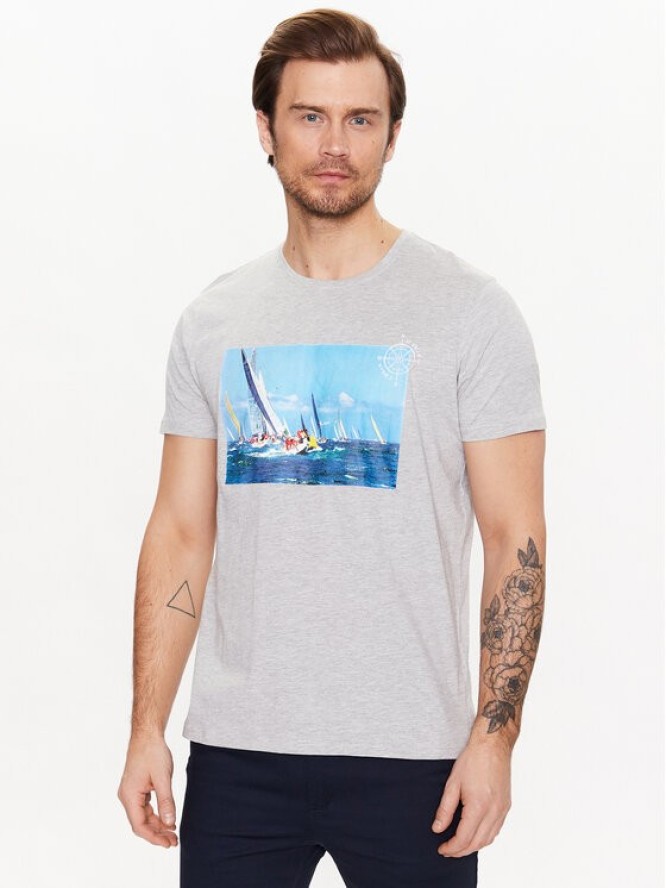 Regatta T-Shirt Cline VII RMT263 Szary Regular Fit