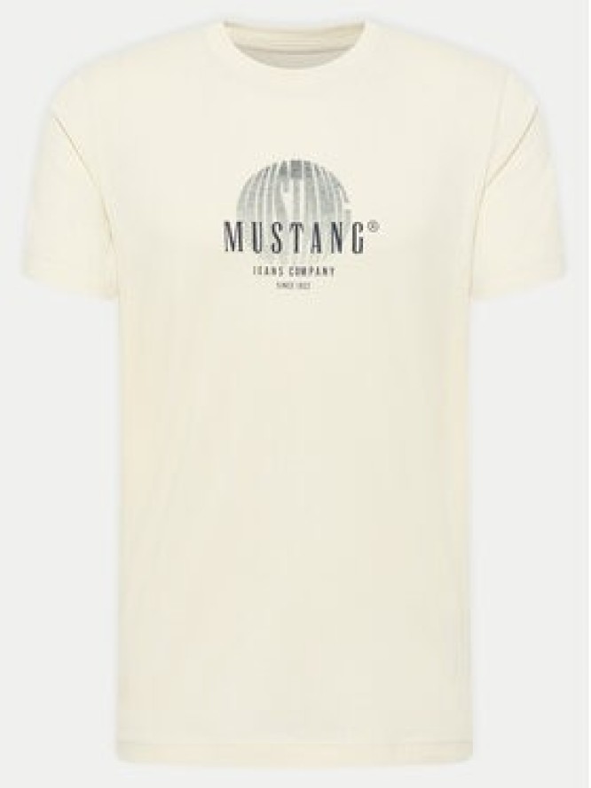 Mustang T-Shirt Austin 1015646 Beżowy Regular Fit