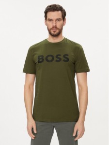 Boss T-Shirt Thinking 1 50481923 Zielony Regular Fit