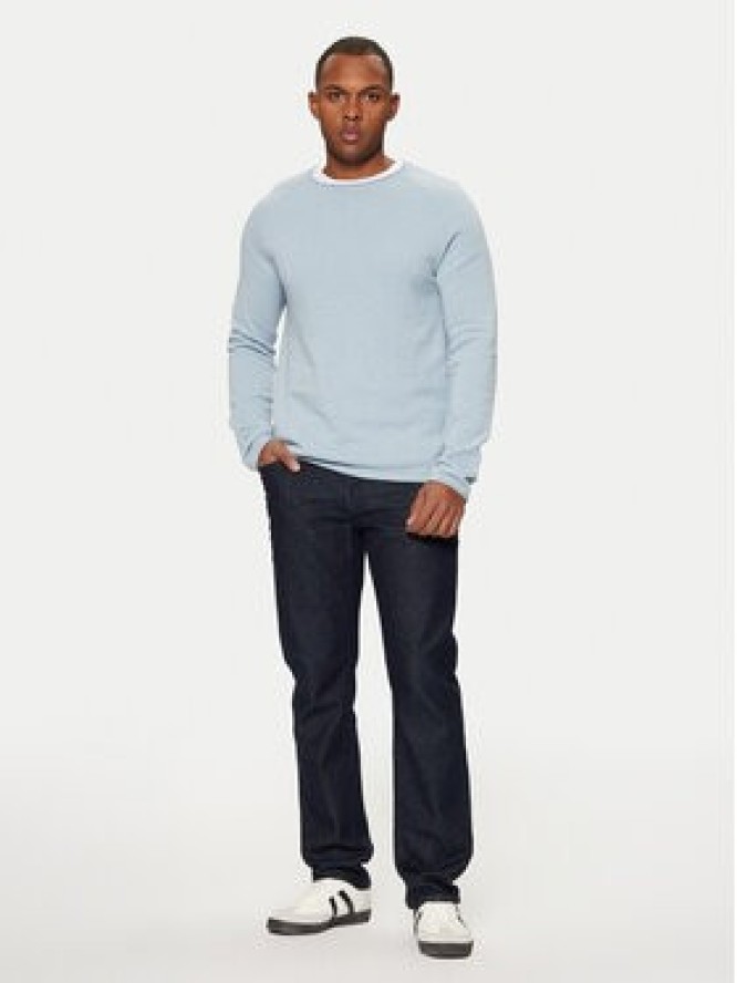 Jack&Jones Sweter 12157321 Błękitny Regular Fit