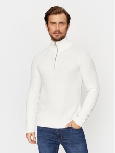 Jack&Jones Sweter 12236308 Biały Regular Fit