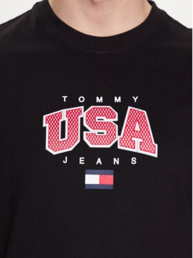 Tommy Jeans T-Shirt Classic Modern Sport USA DM0DM16406 Czarny Regular Fit