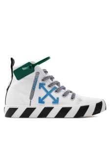 Off-White Sneakersy Mid Top Vulcanized Canvas OMIA119S22FAB0010145 Biały