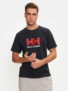 Helly Hansen T-Shirt Logo 30396 Granatowy Regular Fit