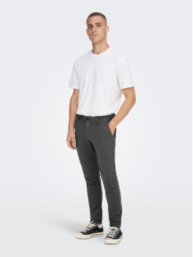 Only & Sons Chinosy 22022911 Szary Tapered Fit