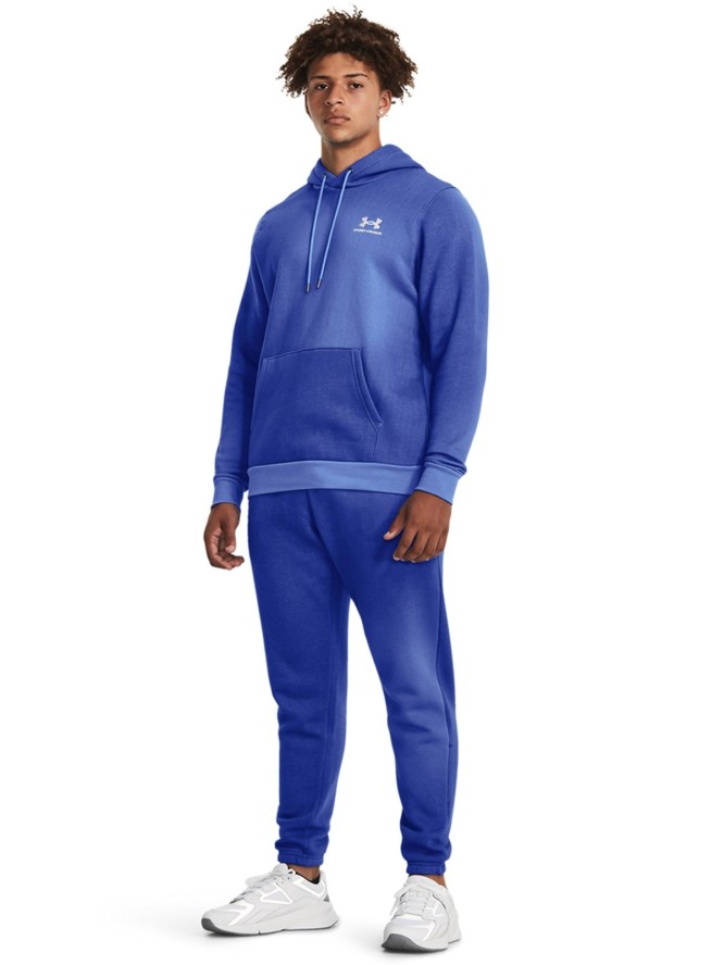 Bluza dresowa męska Under Armour UA Essential Flc Novelty HD - pomarańczowa