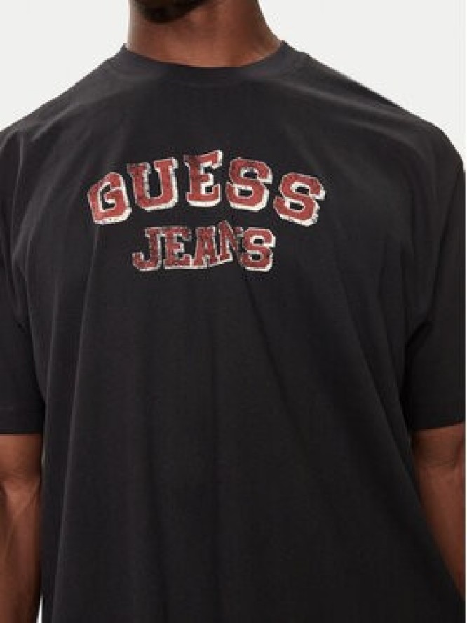 Guess T-Shirt M4BI78 K8FQ4 Czarny Oversize