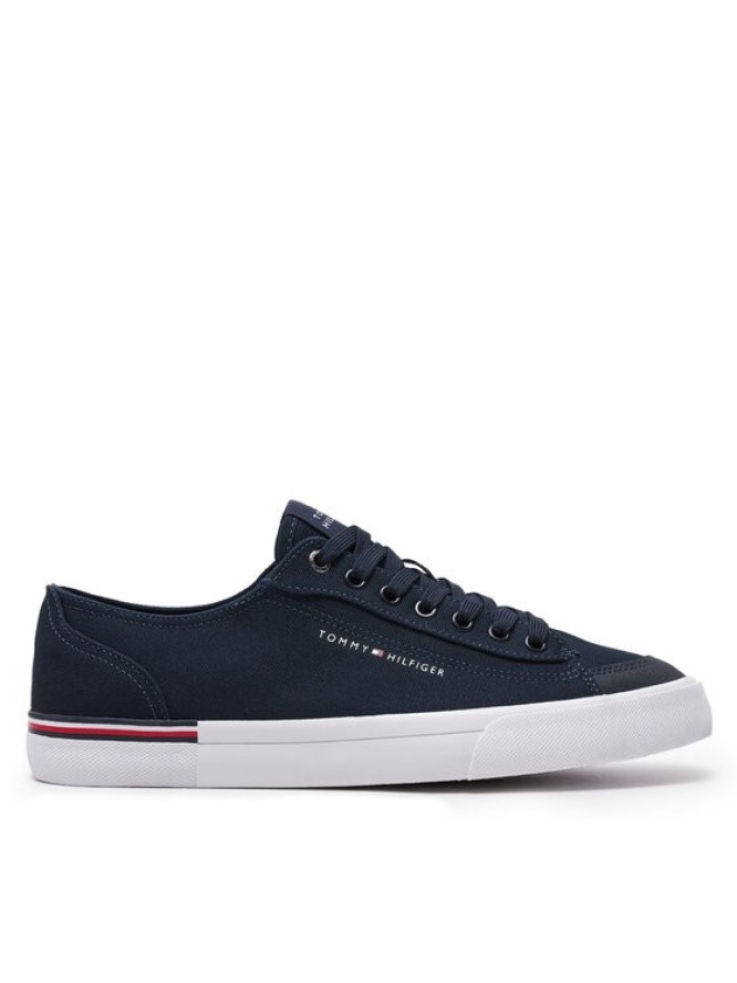 Tommy Hilfiger Tenisówki Corporate Vulc Canvas FM0FM04954 Granatowy