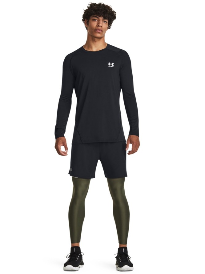 Legginsy treningowe męskie Under Armour UA Hg Armour Leggings - khaki