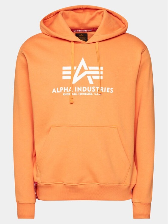 Alpha Industries Bluza Basic 178312 Pomarańczowy Regular Fit