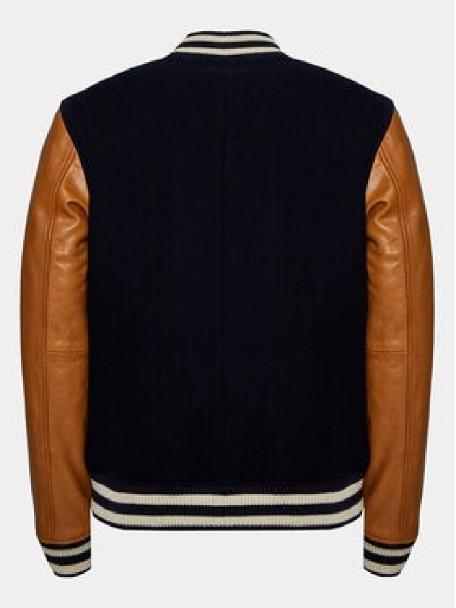 Serge Pariente Kurtka bomber Varsity Bomber Granatowy Regular Fit