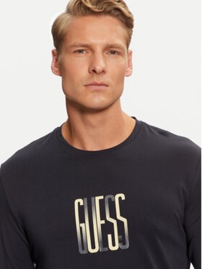 Guess Longsleeve M4BI34 J1314 Granatowy Slim Fit