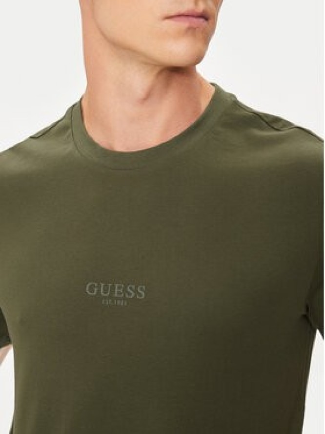 Guess T-Shirt M2YI72 I3Z14 Zielony Regular Fit