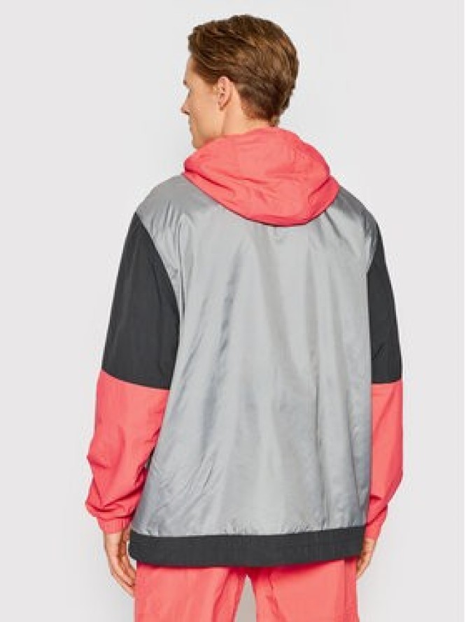 adidas Kurtka anorak Adventure Blocked HF4778 Szary Relaxed Fit