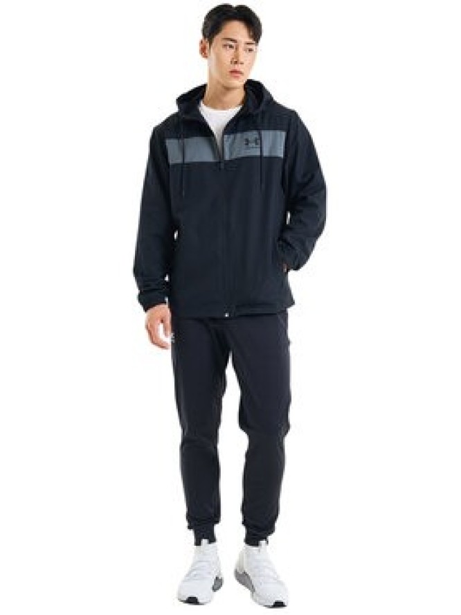 Under Armour Wiatrówka UA SPORTSTYLE WINDBREAKER 1361621 Czarny Regular Fit