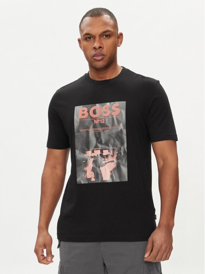 Boss T-Shirt Bossticket 50515829 Czarny Regular Fit