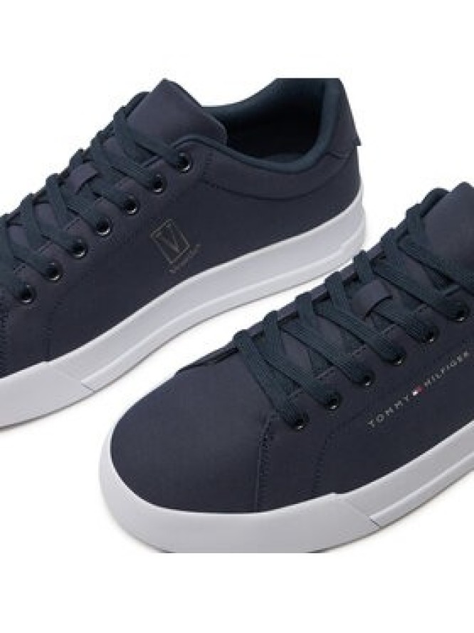 Tommy Hilfiger Sneakersy Th Court X Ventile 1D2 FM0FM05114 Granatowy