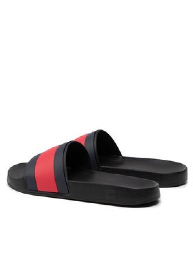 Tommy Hilfiger Klapki Rubber Th Flag Pool Slide FM0FM04263 Czarny