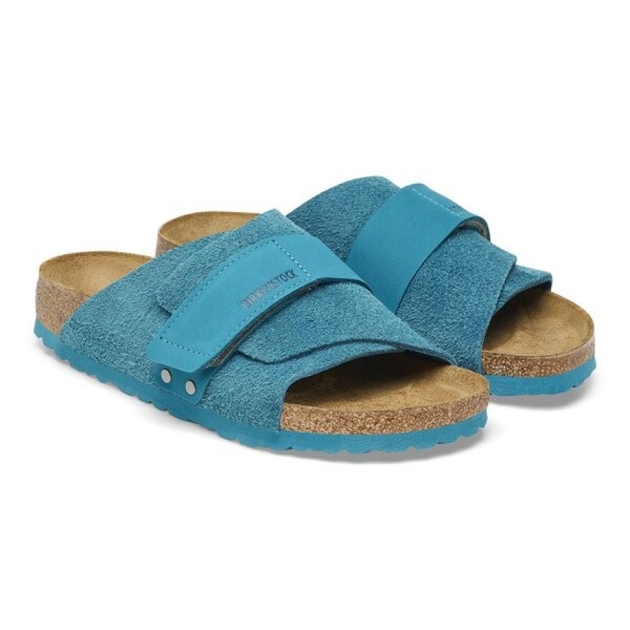 Klapki męskie Birkenstock Kyoto Nubuck Leather/Suede