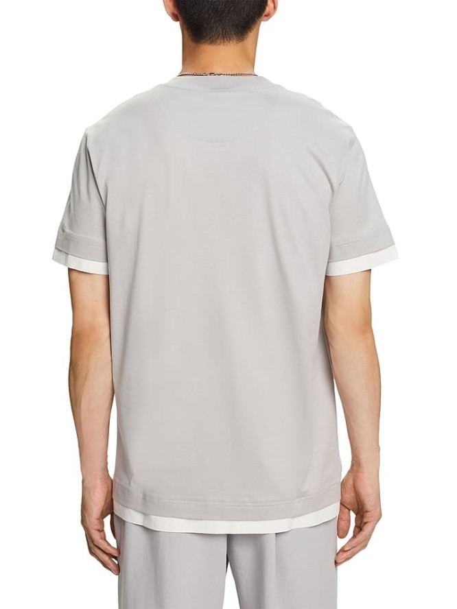 ESPRIT Koszulka w kolorze jasnoszaro-białym rozmiar: XL