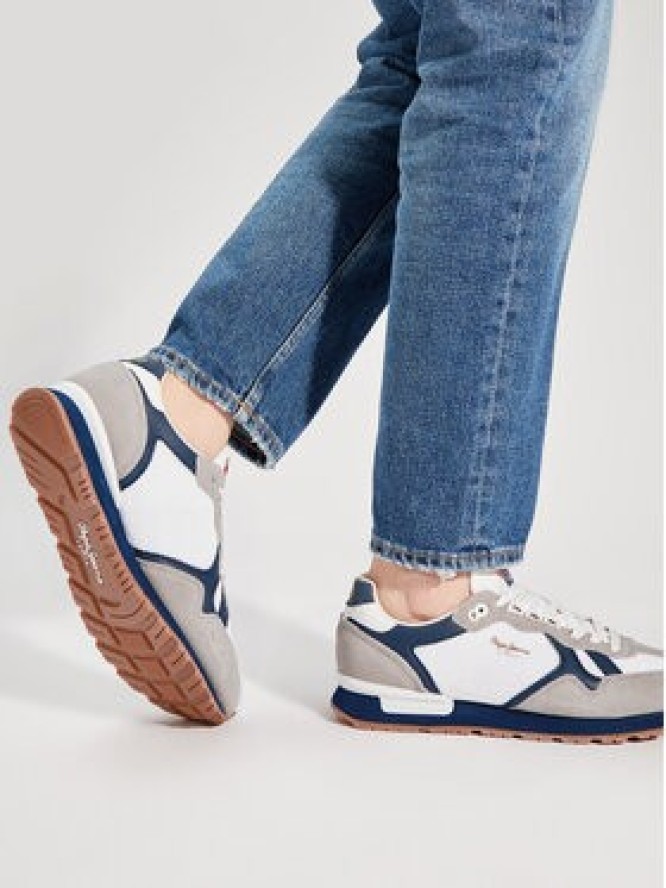 Pepe Jeans Sneakersy Brit Retro M PMS40004 Szary