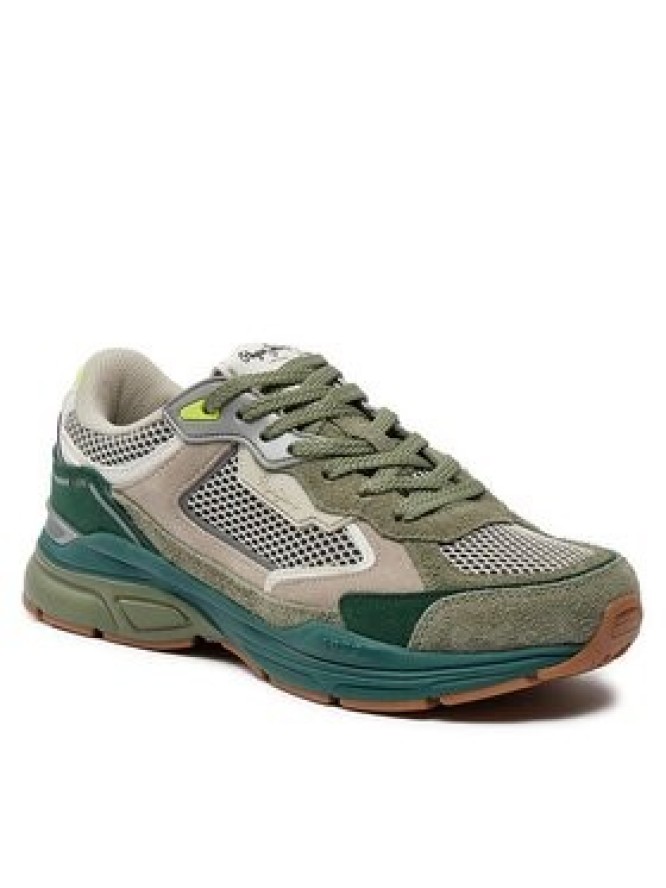 Pepe Jeans Sneakersy Dave Rise M PMS60003 Zielony