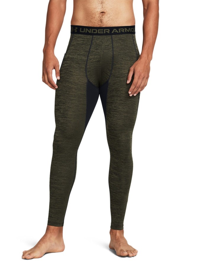 Legginsy treningowe męskie Under Armour UA CG Armour Twist Lgs - khaki