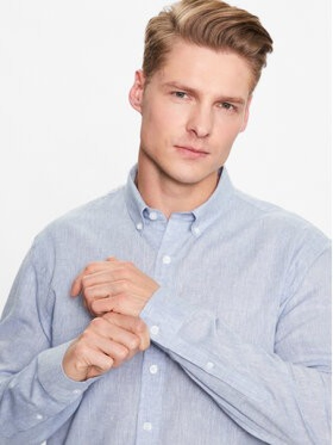 Lindbergh Koszula 30-203344 Błękitny Slim Fit