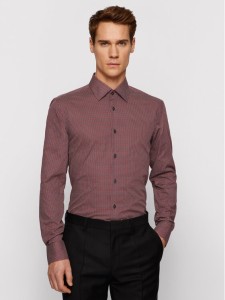 Boss Koszula Jango 50451304 Czerwony Slim Fit