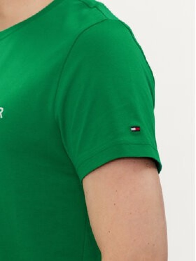 Tommy Hilfiger T-Shirt Logo MW0MW11797 Zielony Regular Fit
