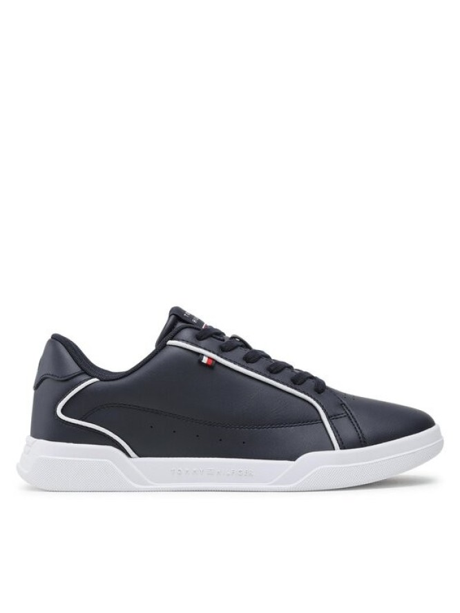 Tommy Hilfiger Sneakersy Lo Cup Leather FM0FM04429 Granatowy