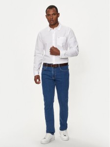 Guess Jeans Koszula M4YH35 WGCF1 Biały Slim Fit