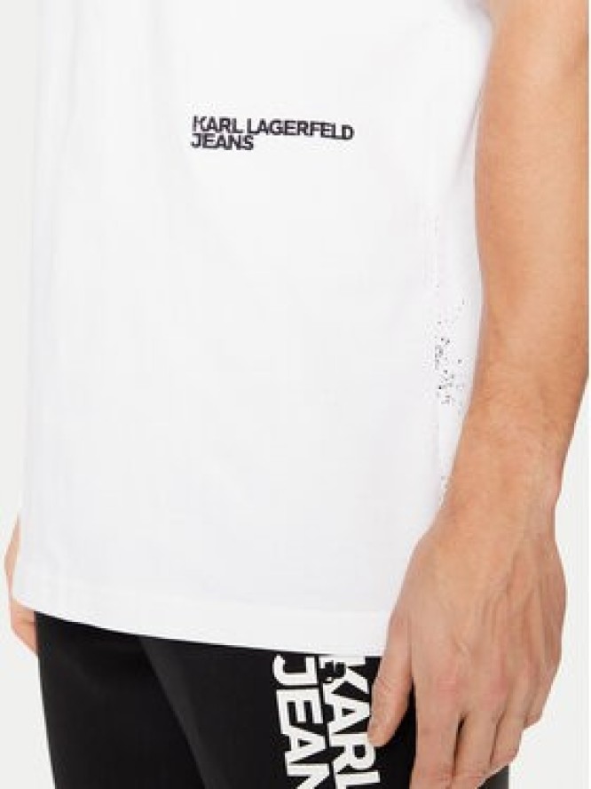 Karl Lagerfeld Jeans T-Shirt A1M17113 Biały Relaxed Fit