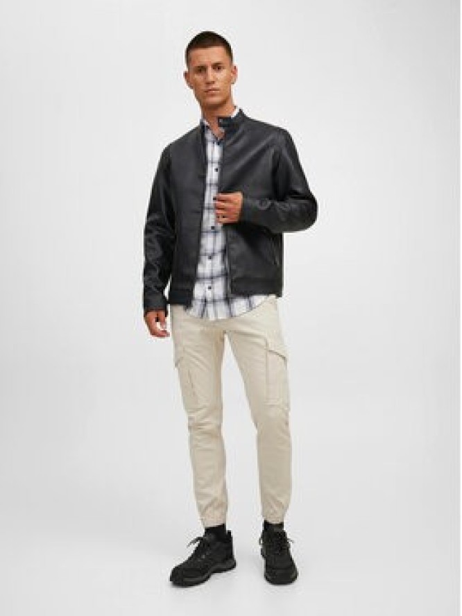 Jack&Jones Kurtka z imitacji skóry Rocky 12223141 Czarny Regular Fit