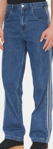 adidas Jeansy adicolor Denim Firebird JC6234 Niebieski Straight Fit