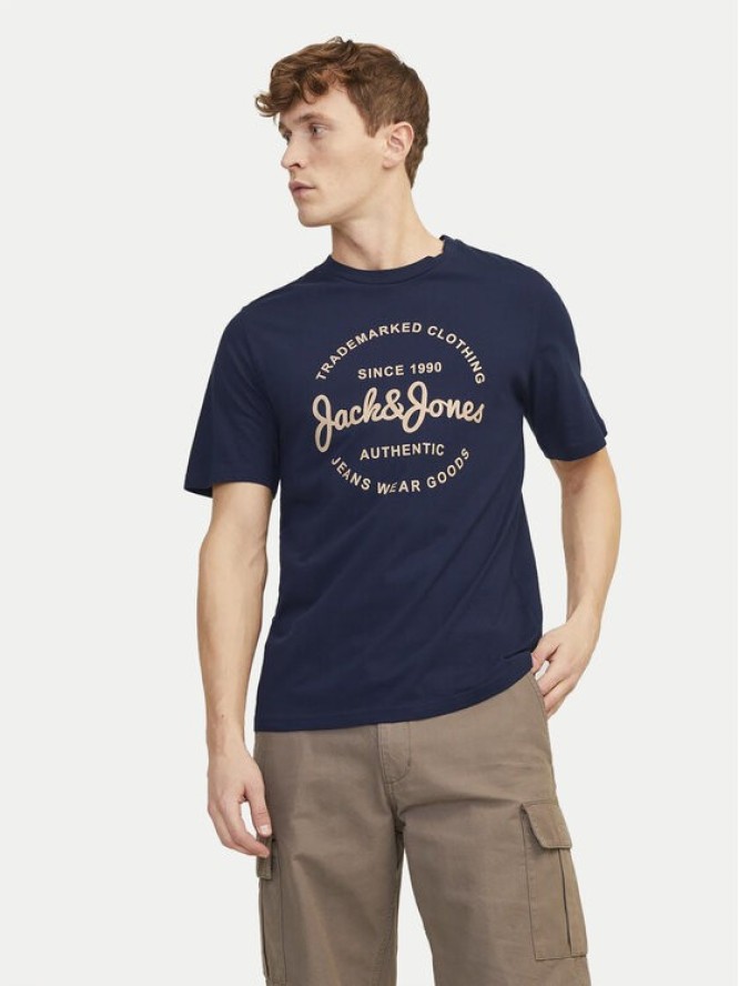 Jack&Jones T-Shirt Forest 12247972 Granatowy Standard Fit