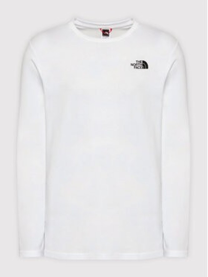 The North Face Longsleeve Easy NF0A2TX1 Biały Regular Fit