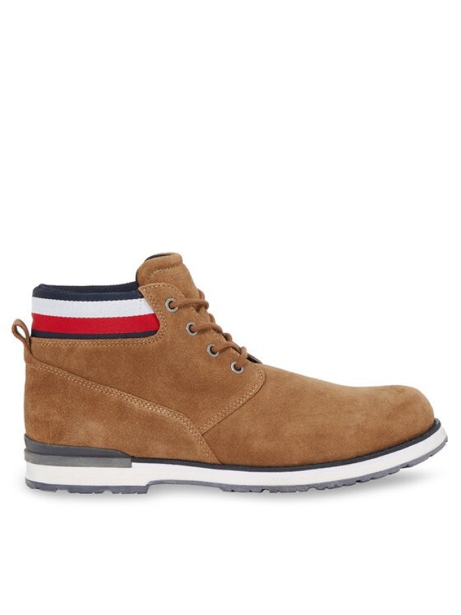 Tommy Hilfiger Trapery Core Hilfiger Suede Boot FM0FM04800 Brązowy