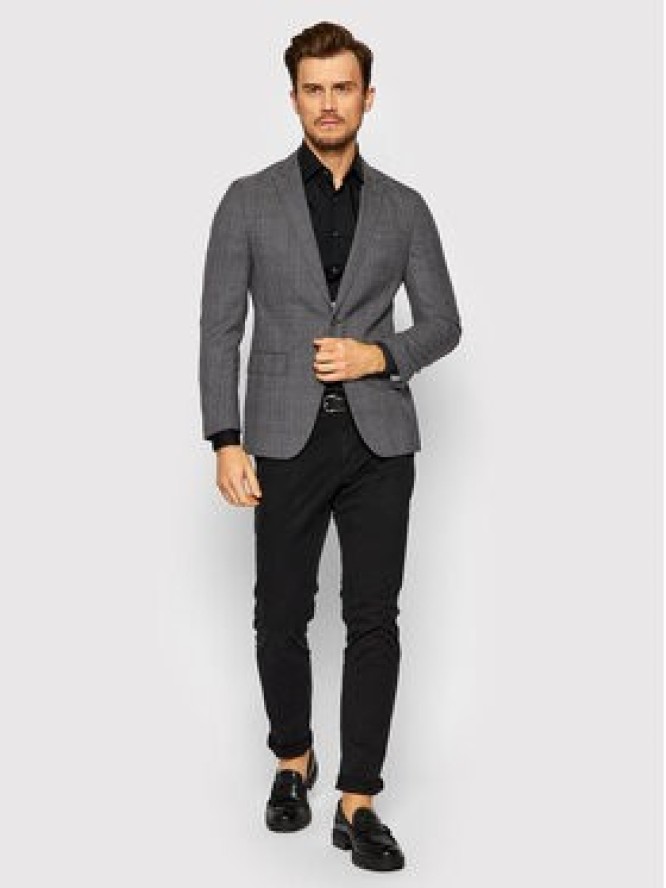 Calvin Klein Koszula Poplin K10K108229 Czarny Slim Fit