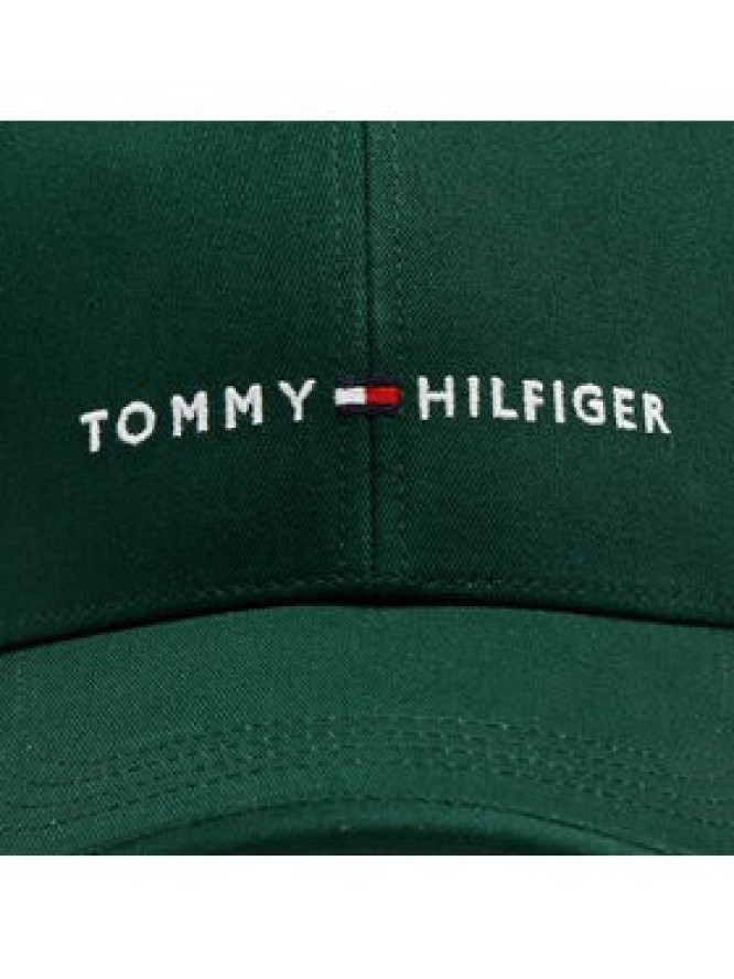 Tommy Hilfiger Czapka z daszkiem Th Skyline Cotton 6 Panel Cap AM0AM12304 Zielony