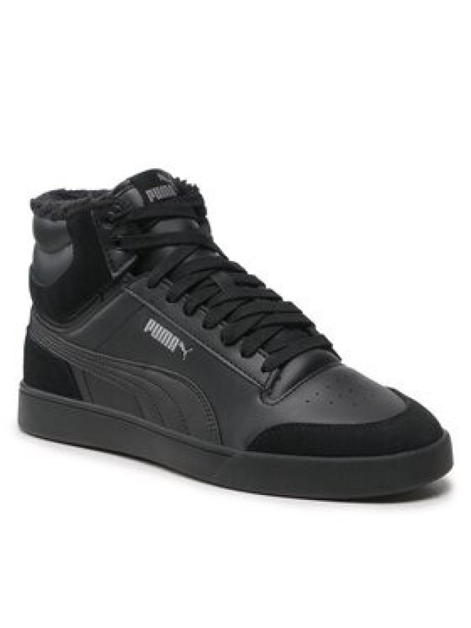 Puma Sneakersy Shuffle Mid Fur 387609 01 Czarny