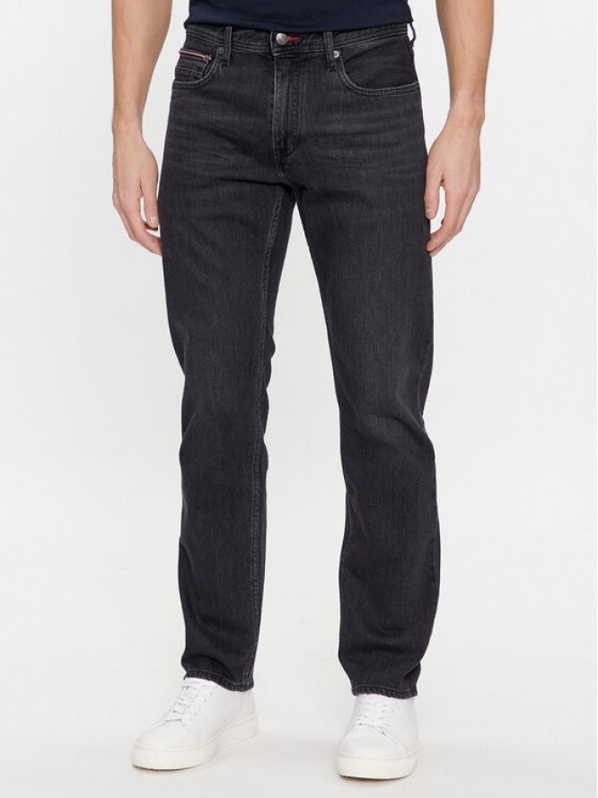 Tommy Hilfiger Jeansy Regular Mercer Str Nick Black MW0MW34216 Czarny Straight Leg