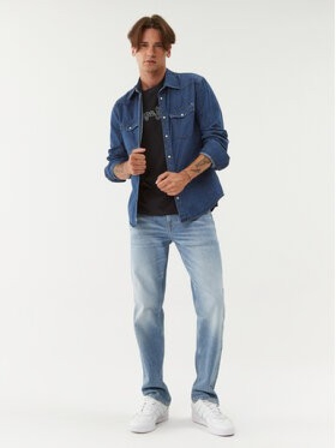 Pepe Jeans Koszula jeansowa Carson PM307489 Niebieski Regular Fit